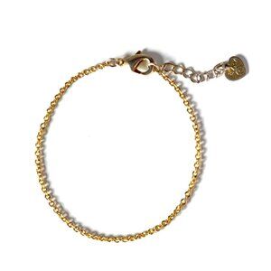 Evry gold tone chain bracelet
